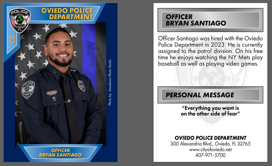 Oviedo Police Department Launches Collectible Trading Card Program