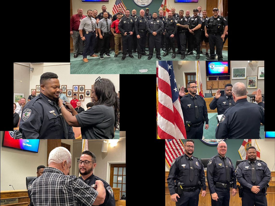 Oviedo Police Swear In Two New Officers Oviedo Police Swear In Two New Officers