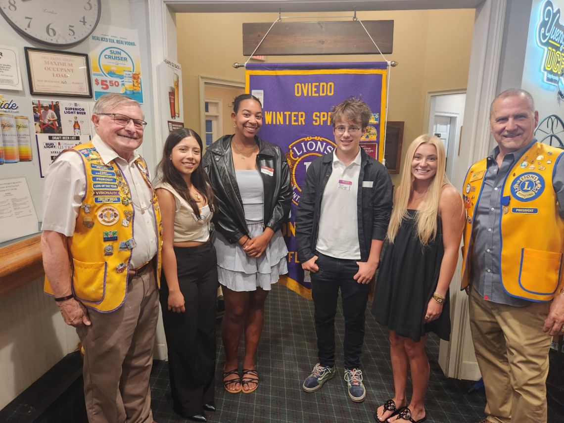 Oviedo-Winter Springs Lions Club Celebrates 2025 Scholarship Recipients Oviedo-Winter Springs Lions Club Celebrates 2025 Scholarship Recipients