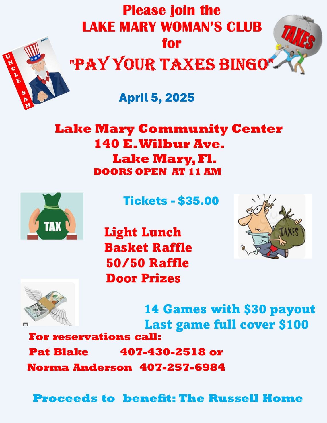 “Pay Your Taxes Bingo” “Pay Your Taxes Bingo”