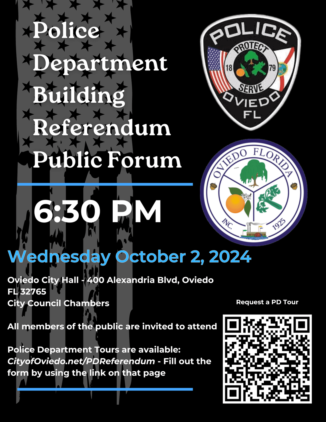 Police Building Referendum Town Hall Meeting in Oviedo