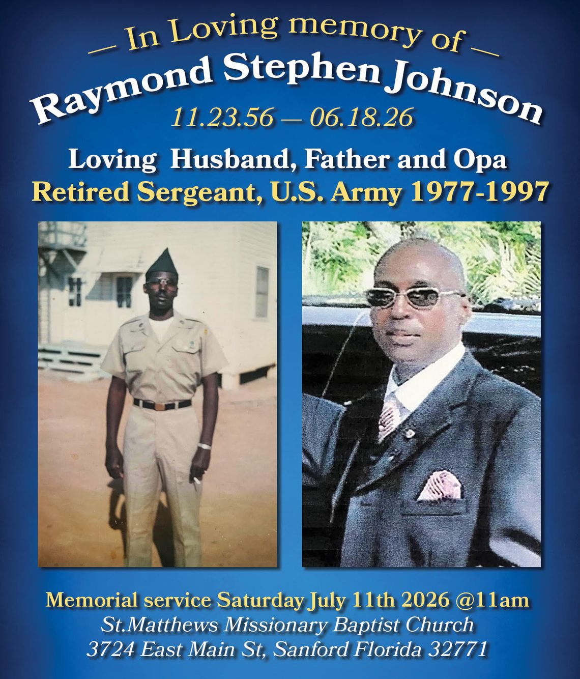 Raymond Stephen Johnson Obituary Raymond Stephen Johnson Obituary