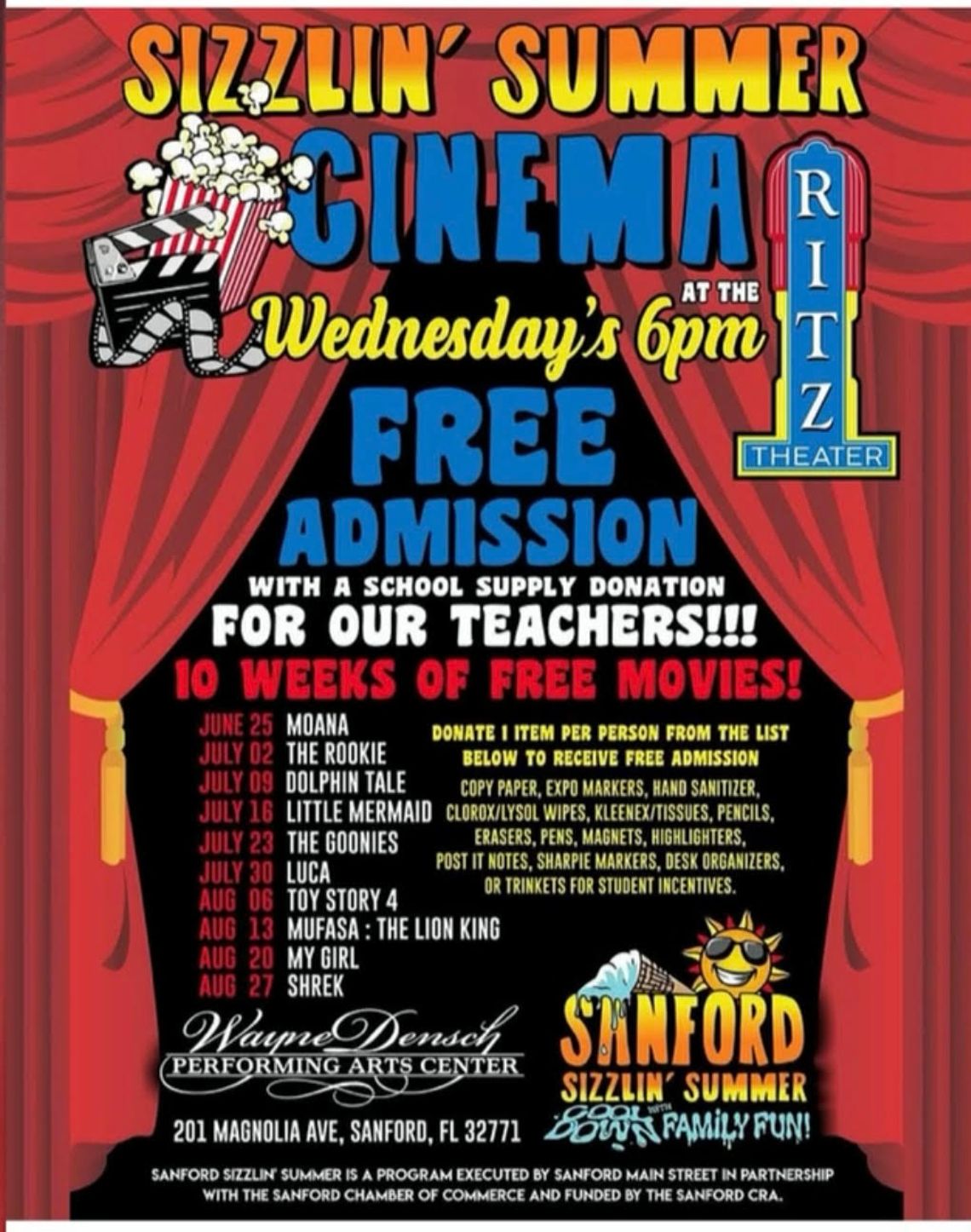 Ritz Theater - Sizzlin' Summer Cinema