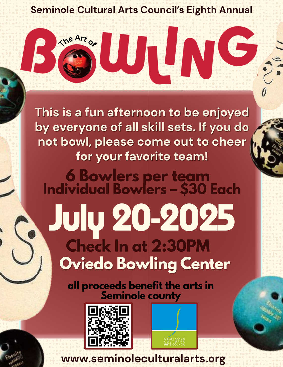 Roll With SCAC at the Art of Bowling