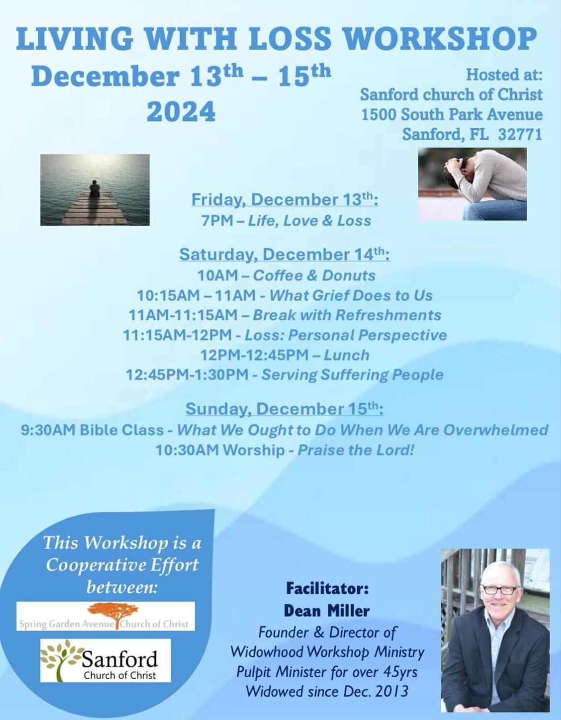 Sanford Church of Christ hosts Living with Loss Workshop Sanford Church of Christ hosts Living with Loss Workshop