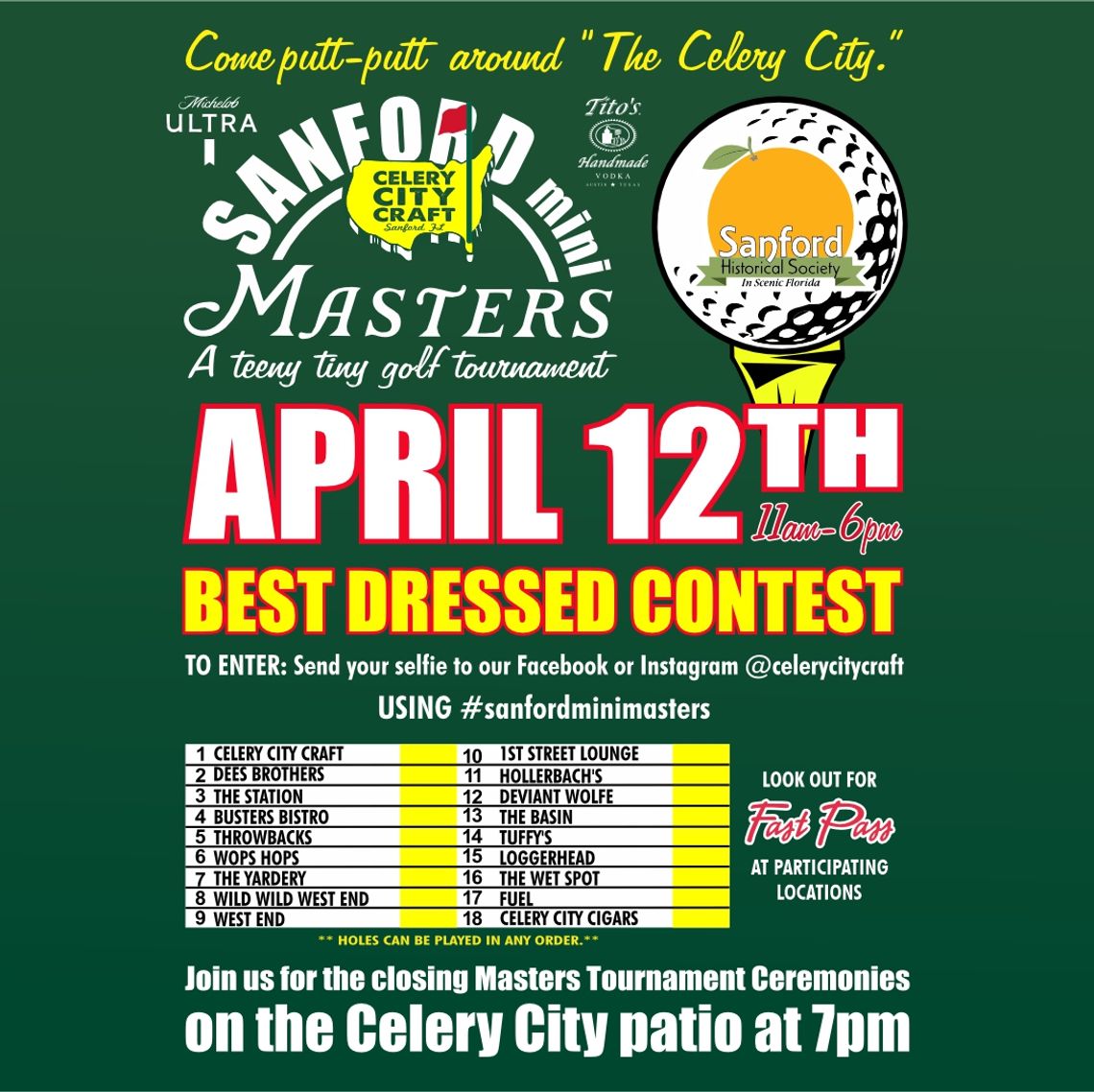 Sanford Mini Masters, a teeny tiny golf tournament takes over Celery City Sanford Mini Masters, a teeny tiny golf tournament takes over Celery City