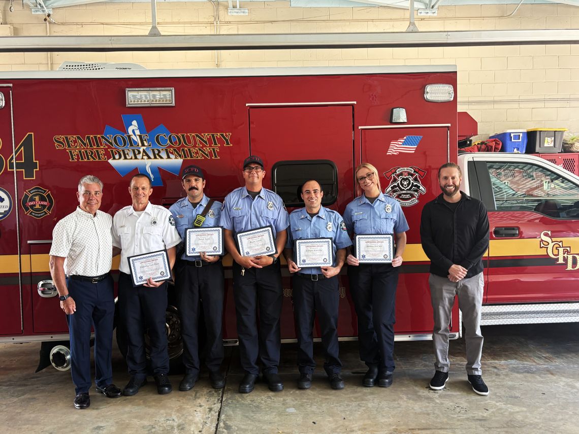 SCFD honors Dentist & Firefighters for Lifesaving Actions SCFD honors Dentist & Firefighters for Lifesaving Actions