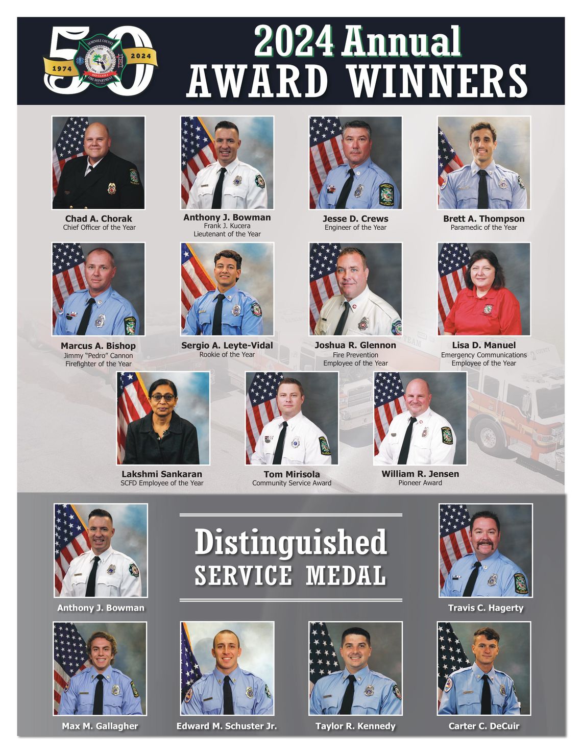  Seminole County Fire Department Celebrates Annual Awards Ceremony