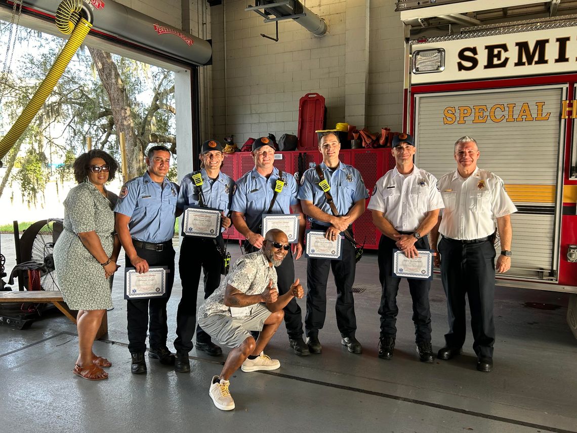 Seminole County Fire Department Crews Honored for Saving the Life of Patient Suffering Asthma Attack Induced Respiratory Arrest, Reunited with Patient Seminole County Fire Department Crews Honored for Saving the Life of Patient Suffering Asthma Attack Induced Respiratory Arrest, Reunited with Patient