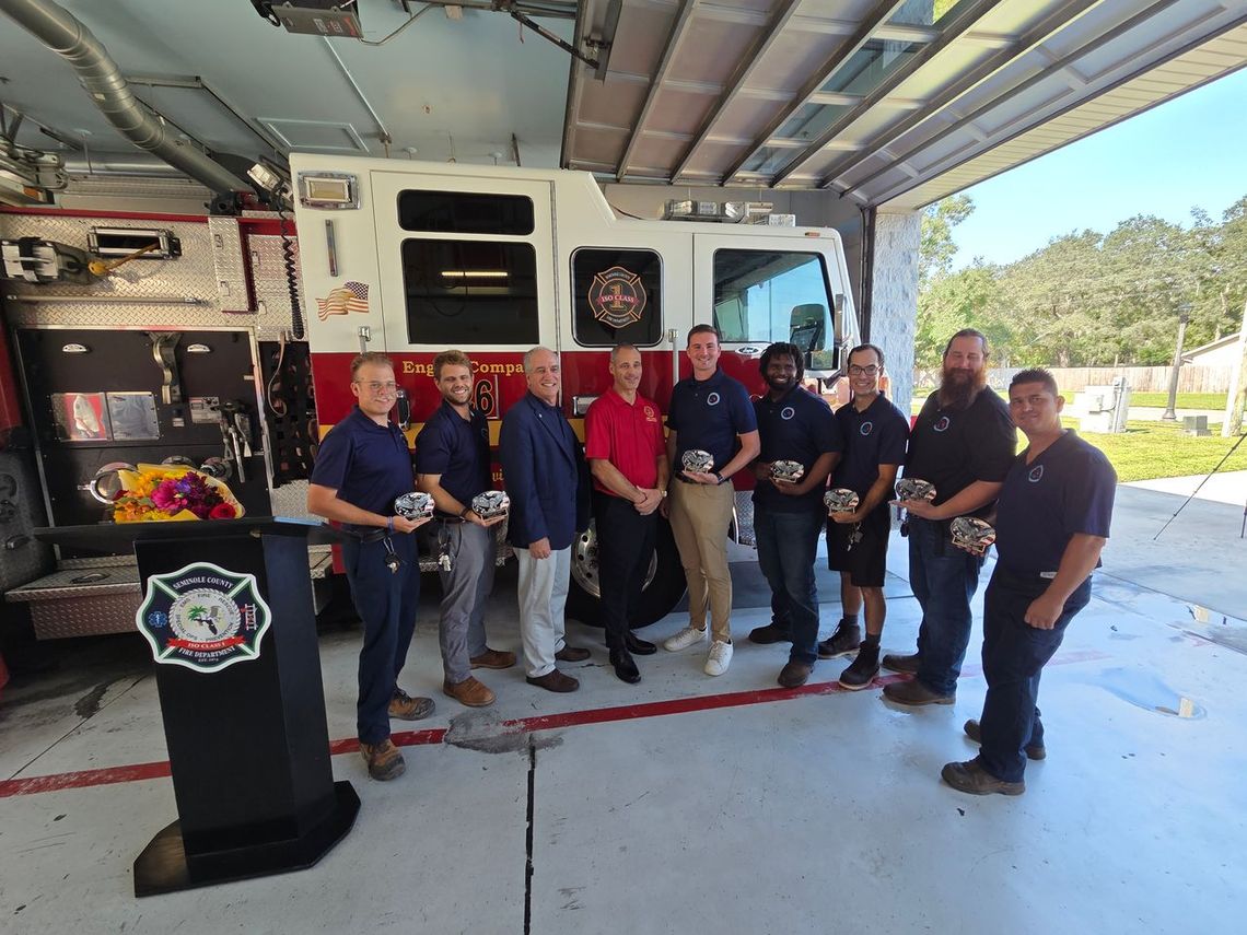Seminole County Fire Department Honors City of Winter Springs Parks & Recreation Employees
