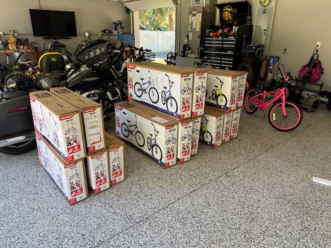 Seminole County Firefighters Work to Assemble Bikes, Scooters for Children in Need this Holiday Season Seminole County Firefighters Work to Assemble Bikes, Scooters for Children in Need this Holiday Season