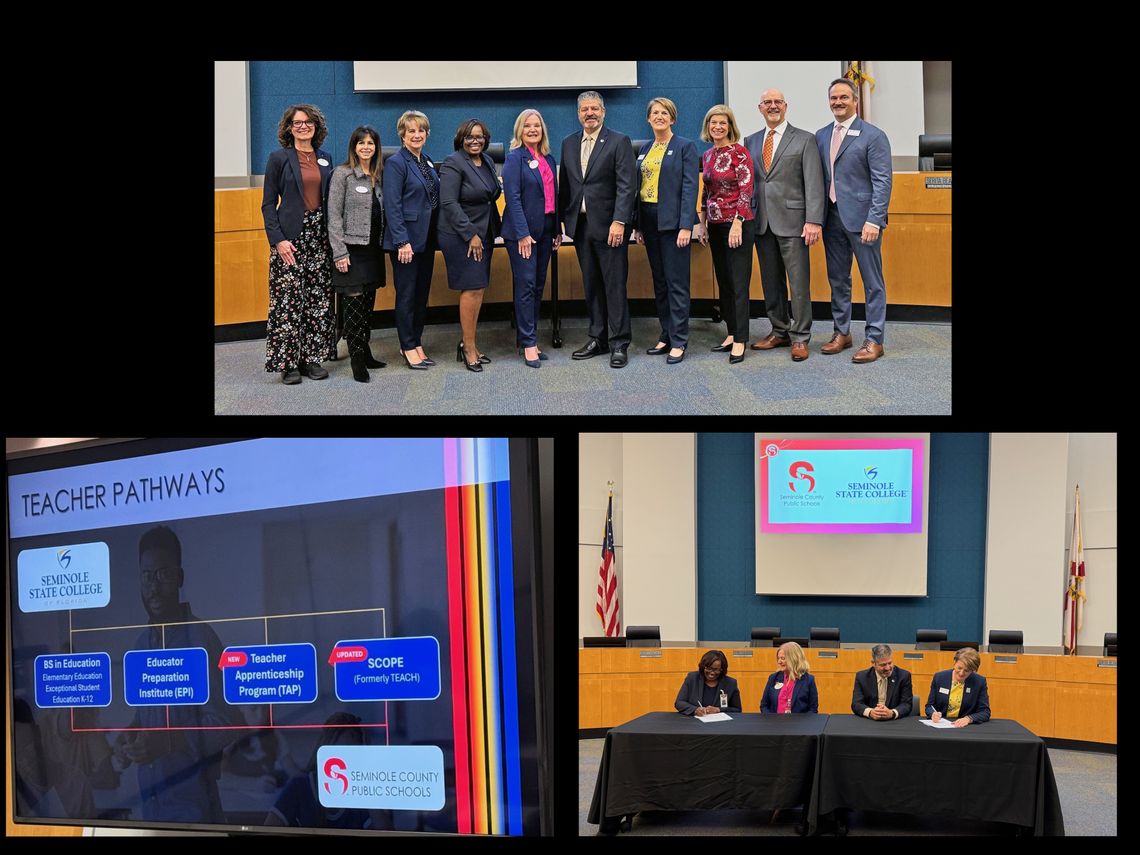 Seminole State College and Seminole County Public Schools launch New Teacher Apprenticeship Program Seminole State College and Seminole County Public Schools launch New Teacher Apprenticeship Program