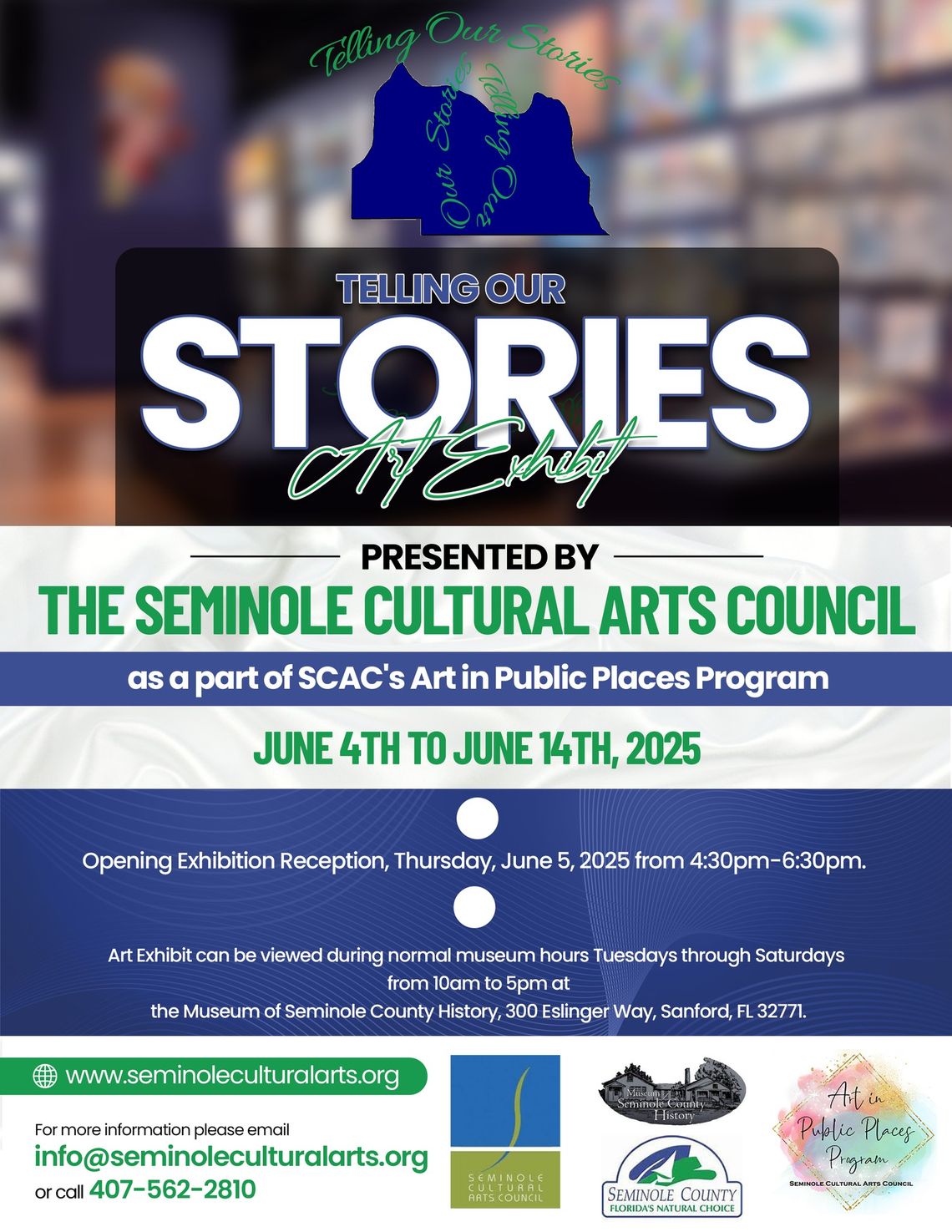 "Telling Our Stories" Art Exhibit: