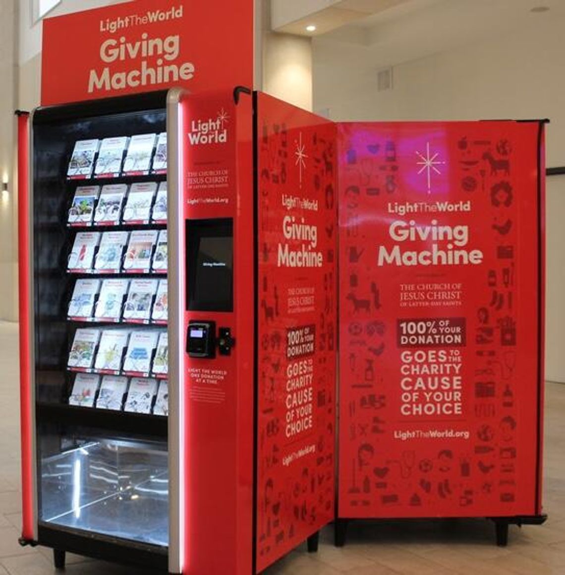 The Giving Machine will be at the Altamonte Mall now to Dec. 14.