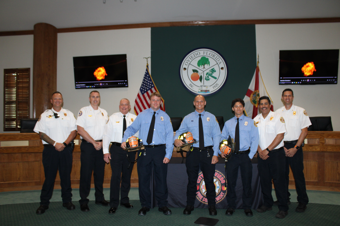 Three Firefighters Pinned in Oviedo