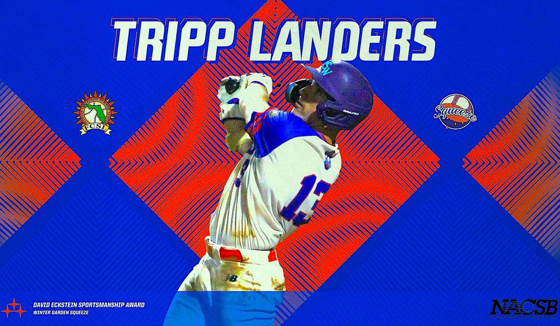 Tripp Landers wins David Eckstein Sportsmanship Award