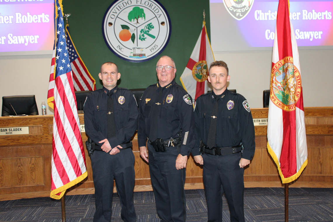 Two Oviedo Police Officers Sworn In