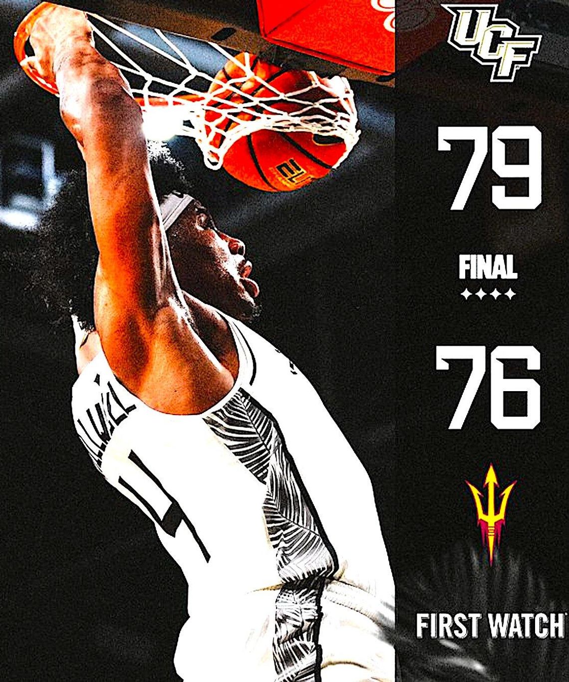 UCF men’s basketball rallies past Arizona State, 79-76