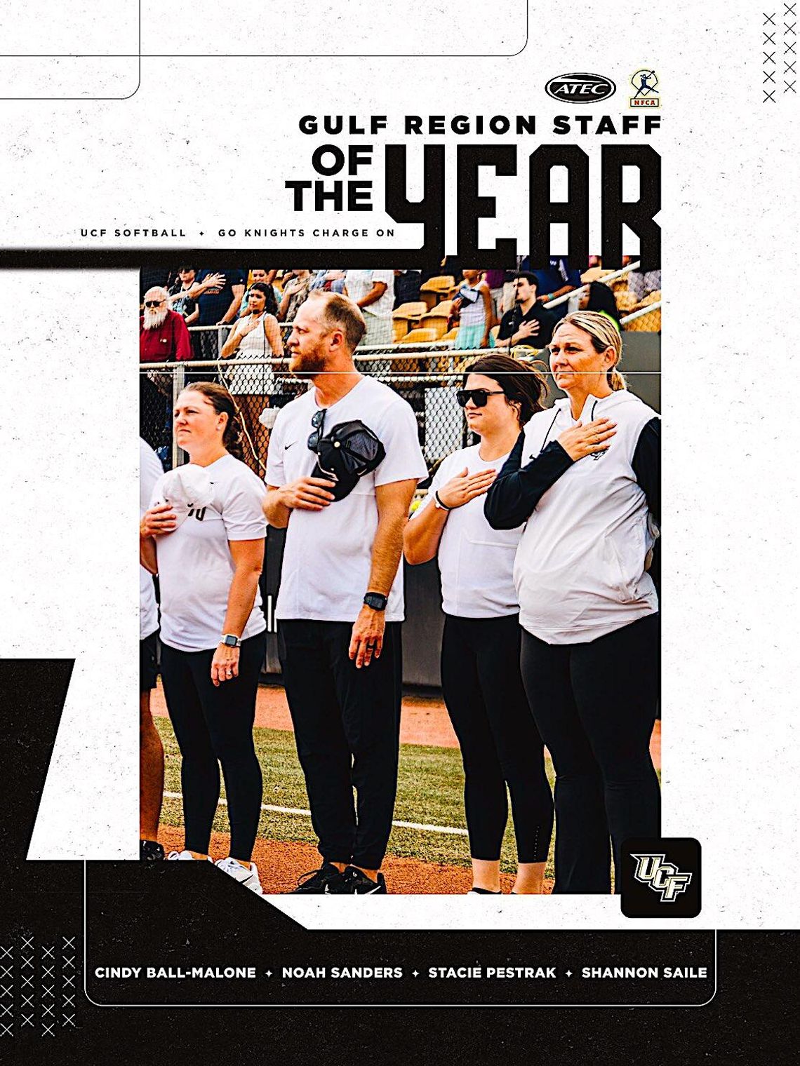 UCF Softball earns 2026 NFCA Gulf Regional Coaching Staff of the Year honors