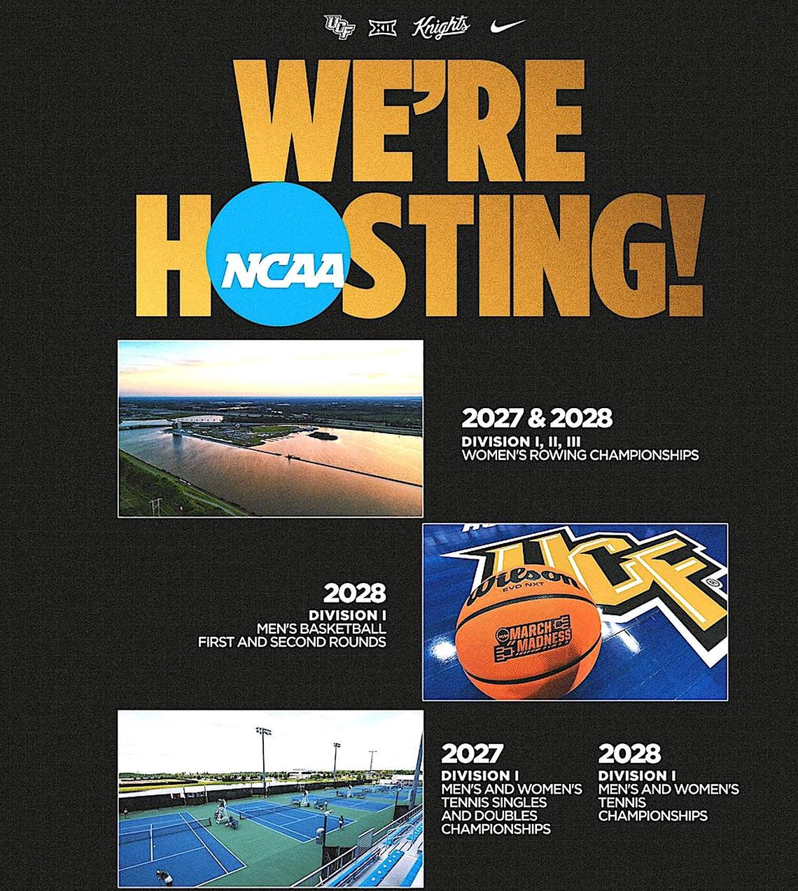 UCF to co-host future NCAA Championships, Men’s March Madness UCF to co-host future NCAA Championships, Men’s March Madness