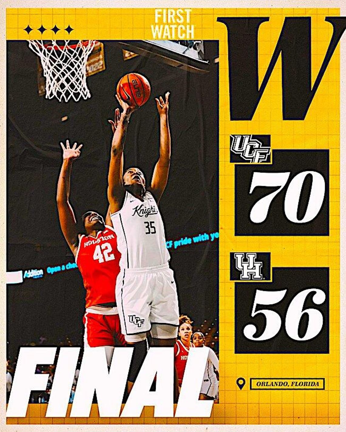 UCF women’s basketball takes down Houston for first BIG 12 win
