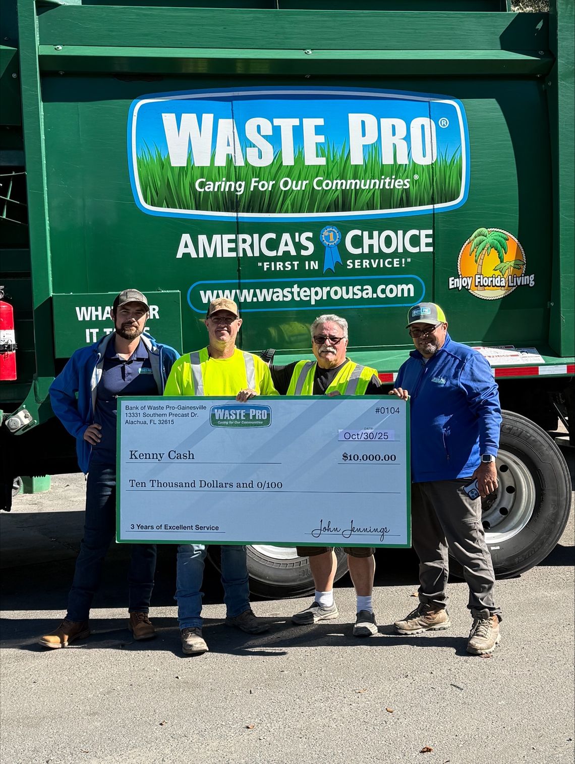 Waste Pro Looks Forward to Safety in 2026