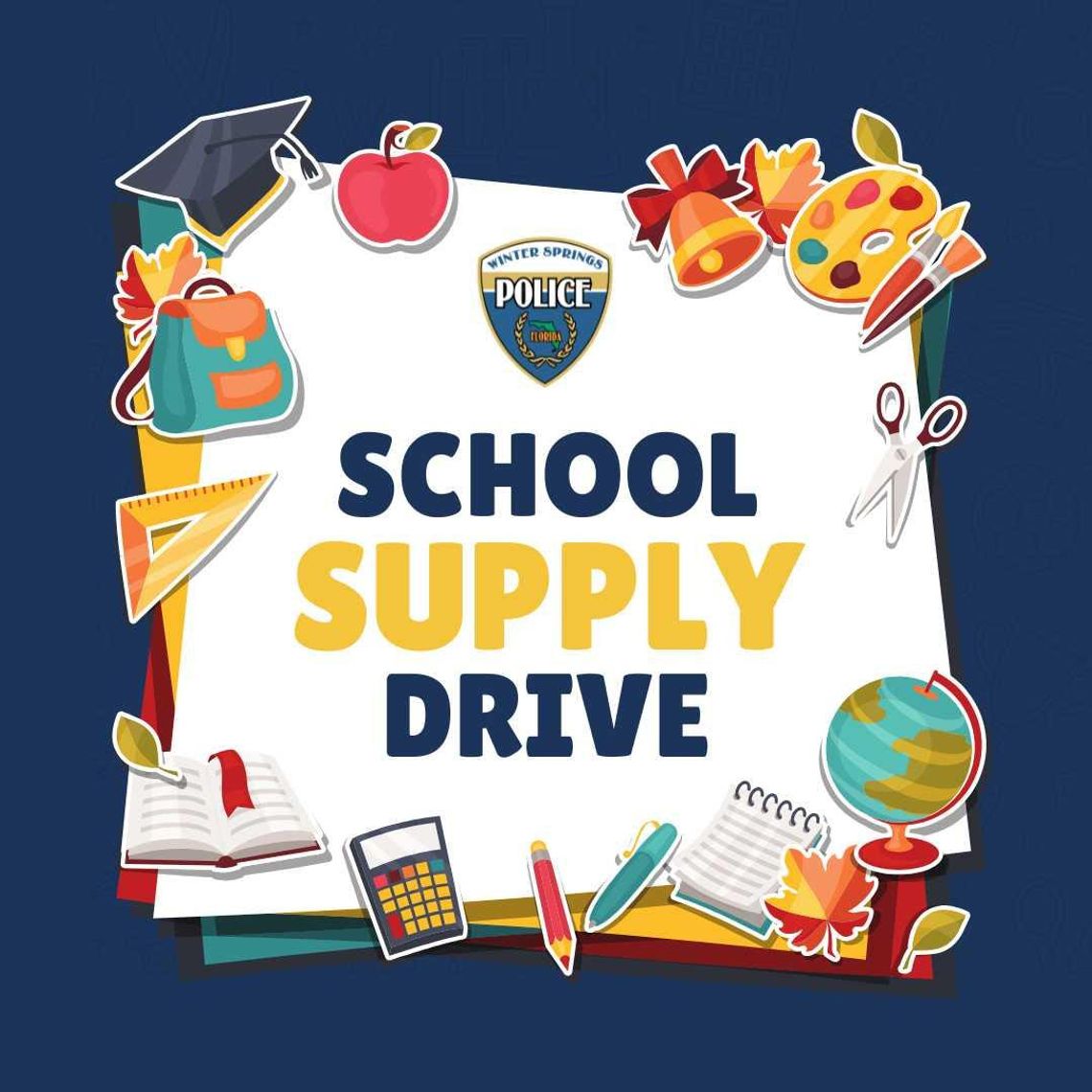 Winter Springs Police Department School Supply Drive 