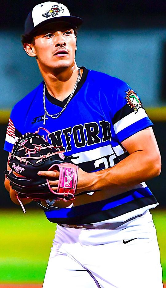 The Regular Season Champion Sanford River Rats swept the top three FCSL postseason awards with Dawson Mock being named the Player of the Year, Ryland Bozenhard, the Pitcher of the Year and Kaiden Lopez (above) the Reliever of the Year.